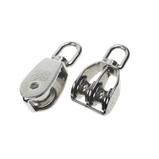 STAINLESS STEEL SWIVEL EYE PULLY SINGLE/DOUBLE SHEAVE AISI316